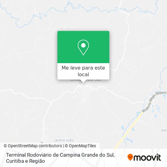 Terminal Rodoviário de Campina Grande do Sul mapa