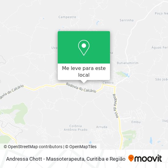 Andressa Chott - Massoterapeuta mapa