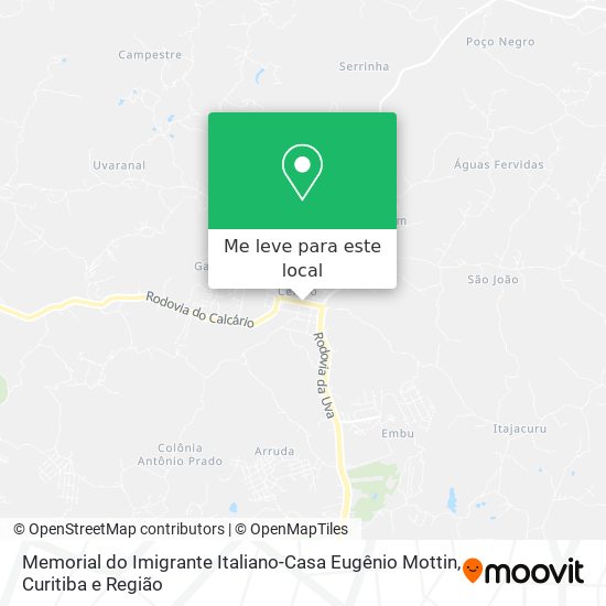 Memorial do Imigrante Italiano-Casa Eugênio Mottin mapa