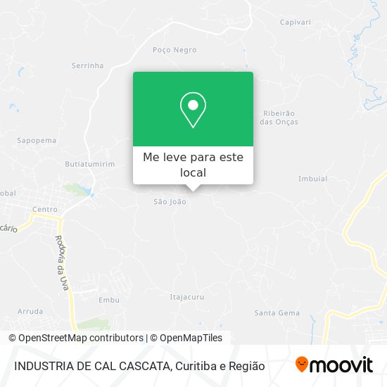 INDUSTRIA DE CAL CASCATA mapa