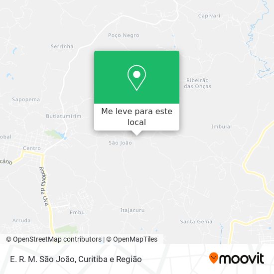 E. R. M. São João mapa
