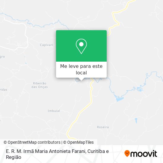E. R. M. Irmã Maria Antonieta Farani mapa