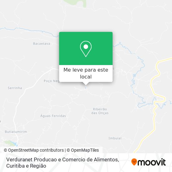 Verduranet Producao e Comercio de Alimentos mapa