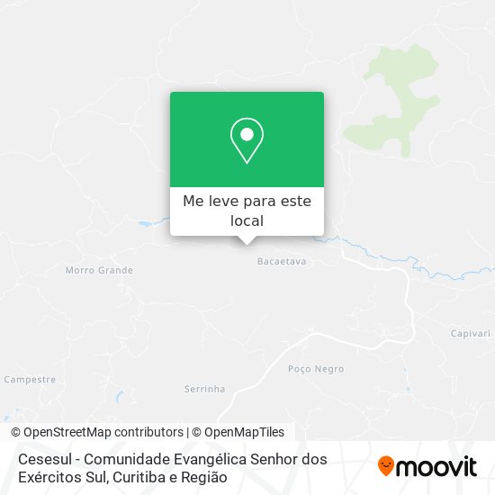 Cesesul - Comunidade Evangélica Senhor dos Exércitos Sul mapa