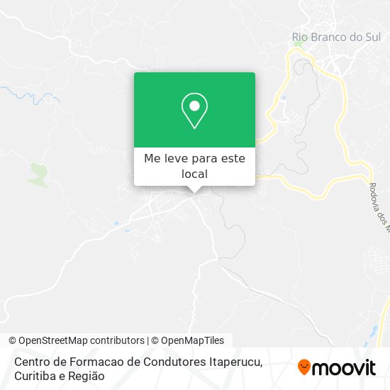 Centro de Formacao de Condutores Itaperucu mapa