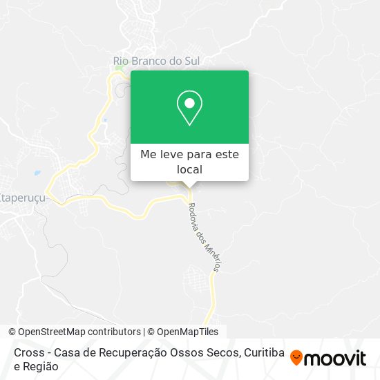 Cross - Casa de Recuperação Ossos Secos mapa