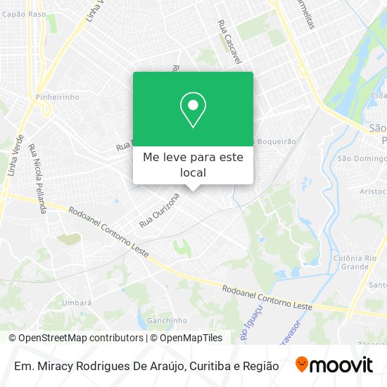 Em. Miracy Rodrigues De Araújo mapa
