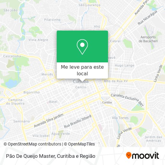Pão De Queijo Master mapa