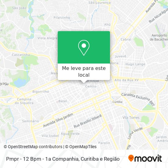 Pmpr - 12 Bpm  - 1a Companhia mapa