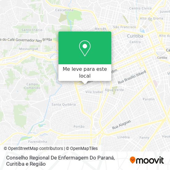 Conselho Regional De Enfermagem Do Paraná mapa