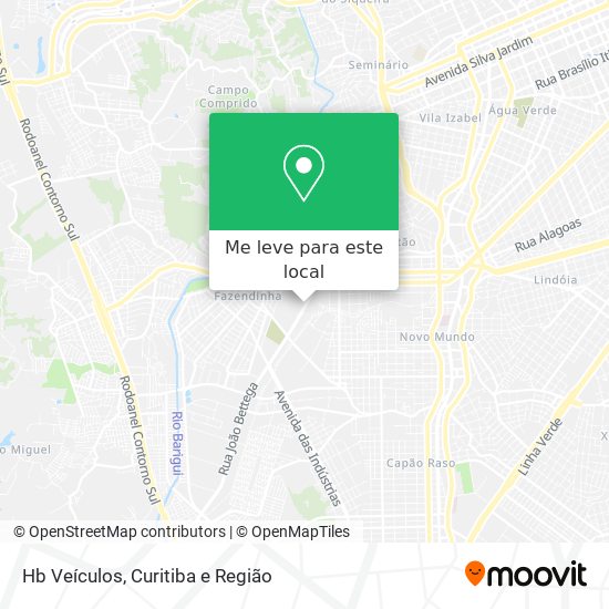 Hb Veículos mapa