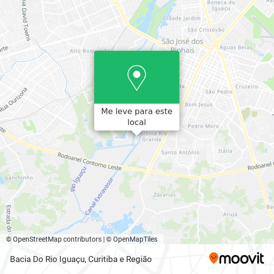 Bacia Do Rio Iguaçu mapa