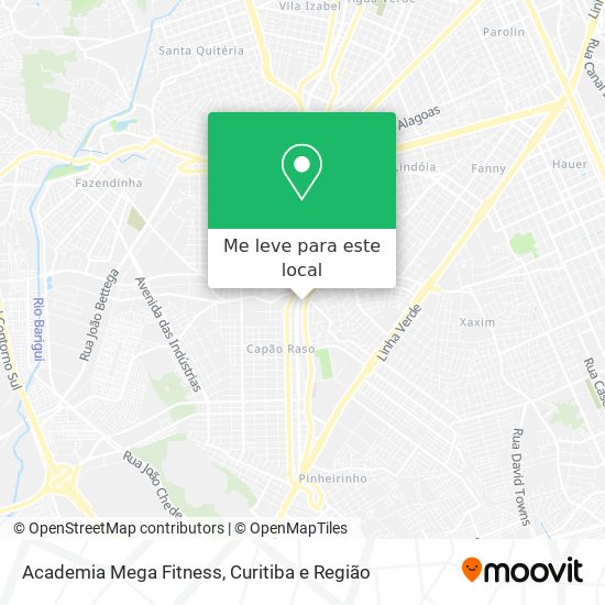 Academia Mega Fitness mapa