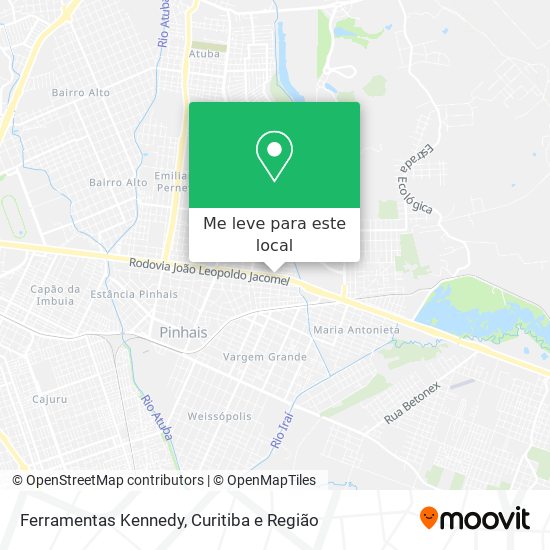Ferramentas Kennedy mapa