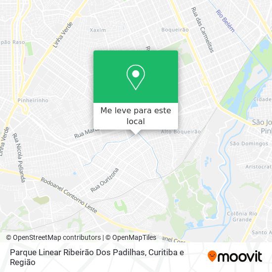 Parque Linear Ribeirão Dos Padilhas mapa