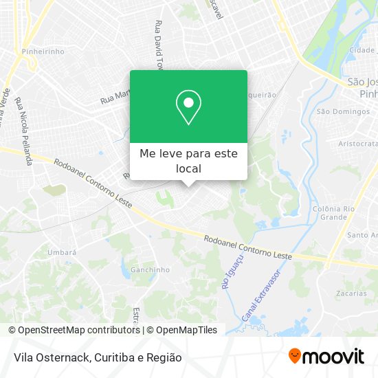 Vila Osternack mapa