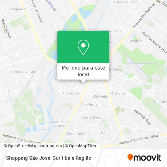 Shopping São José mapa