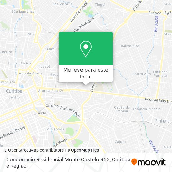 Condomínio Residencial Monte Castelo 963 mapa