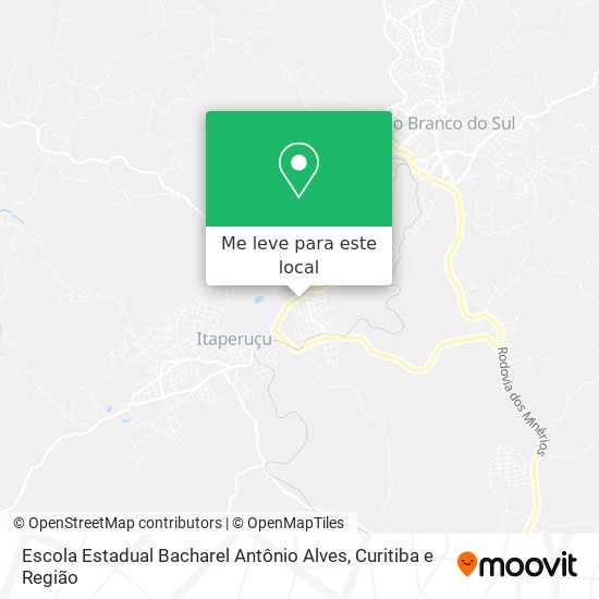 Escola Estadual Bacharel Antônio Alves mapa