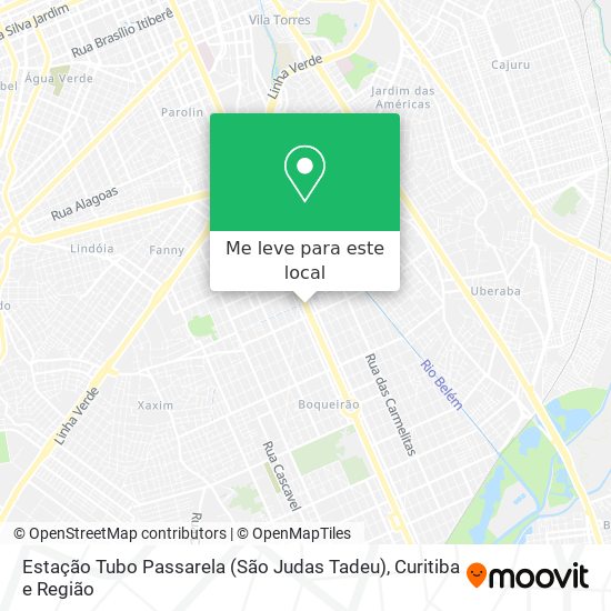 Estação Tubo Passarela (São Judas Tadeu) mapa