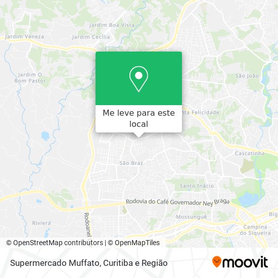 Supermercado Muffato mapa