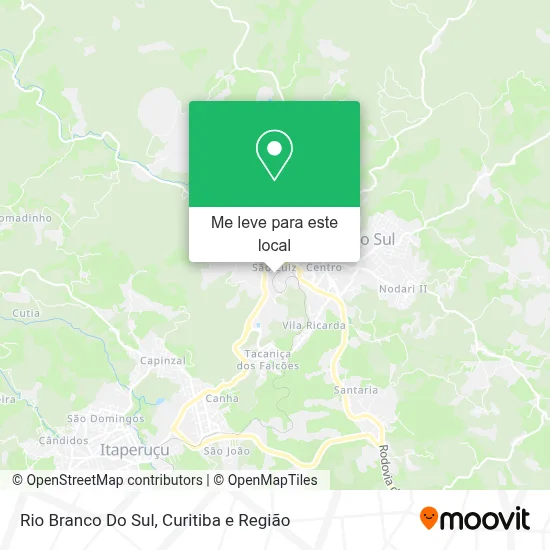 Rio Branco Do Sul mapa