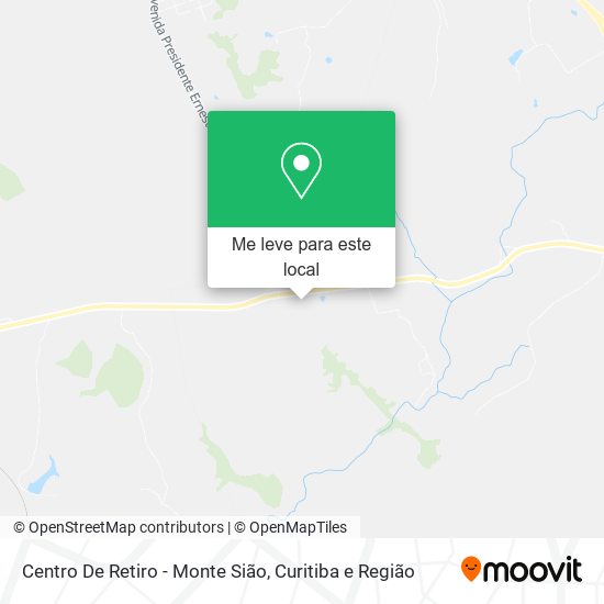 Centro De Retiro - Monte Sião mapa