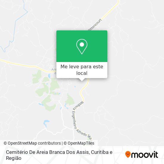 Cemitério De Areia Branca Dos Assis mapa