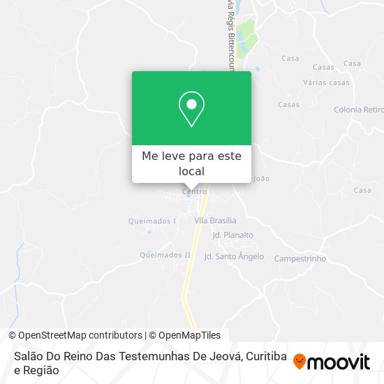 Salão Do Reino Das Testemunhas De Jeová mapa