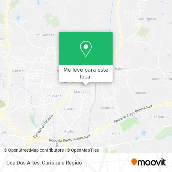 Céu Das Artes mapa