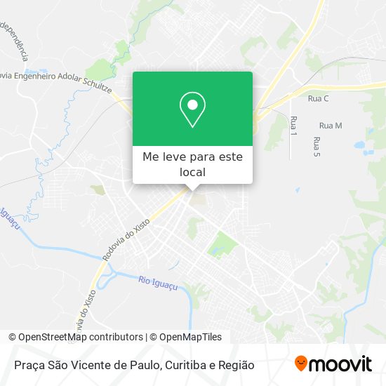 Praça São Vicente de Paulo mapa