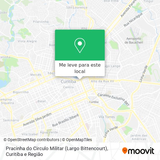 Pracinha do Circulo Militar (Largo Bittencourt) mapa