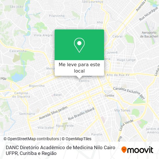 DANC Diretório Acadêmico de Medicina Nilo Cairo UFPR mapa