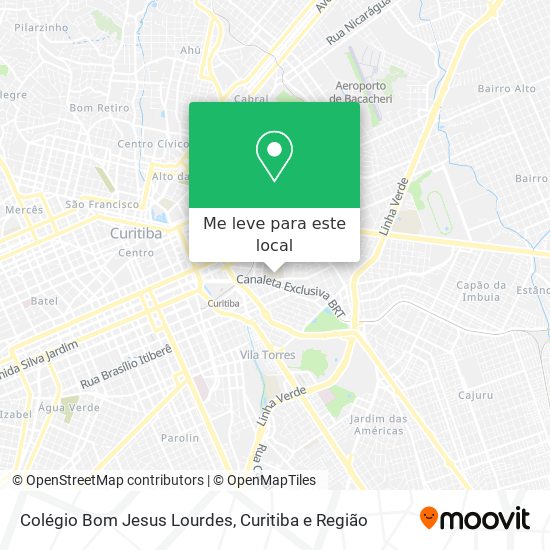 Colégio Bom Jesus Lourdes mapa