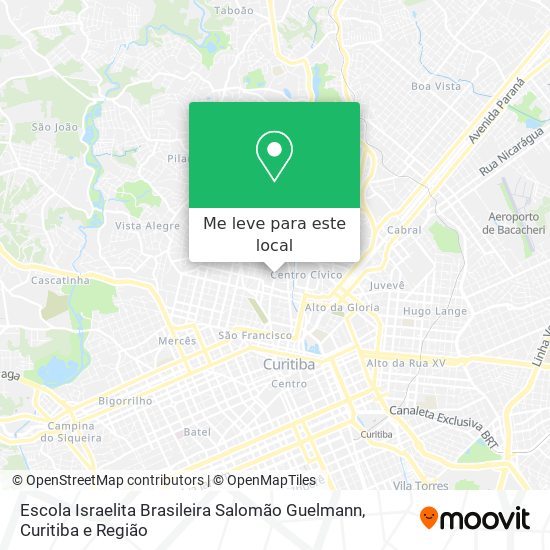 Escola Israelita Brasileira Salomão Guelmann mapa