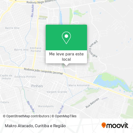 Makro Atacado mapa