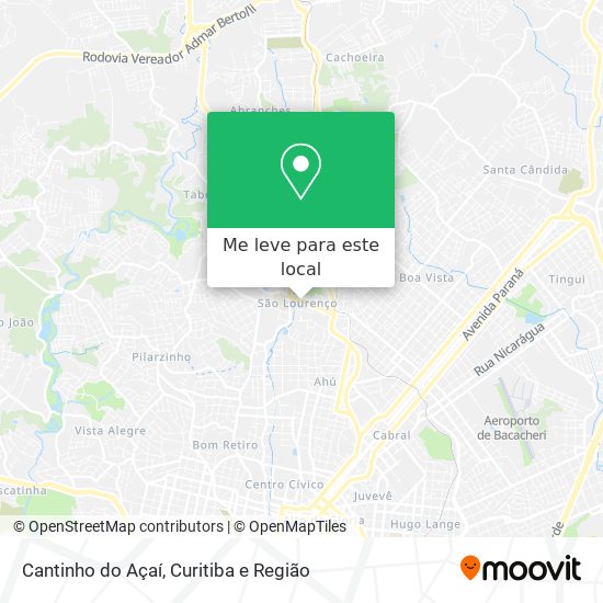 Cantinho do Açaí mapa