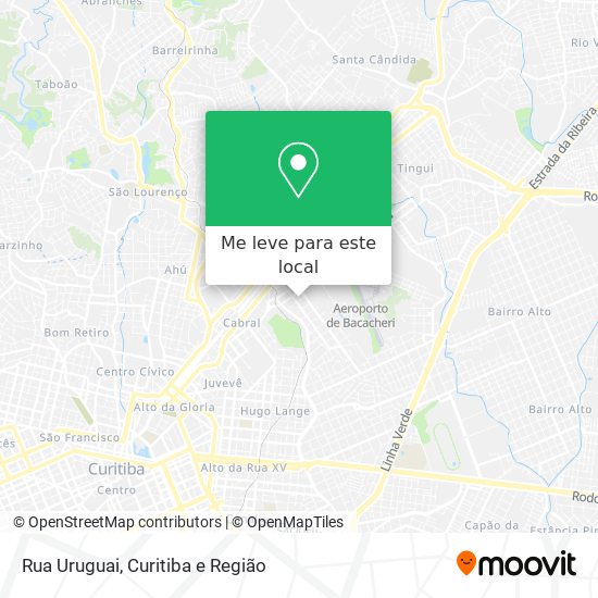 Rua Uruguai mapa