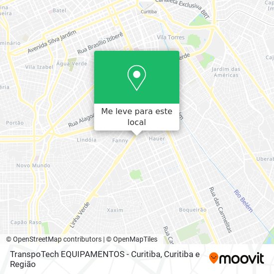 TranspoTech EQUIPAMENTOS - Curitiba mapa