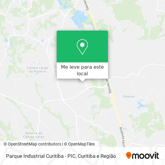 Parque Industrial Curitiba - PIC mapa