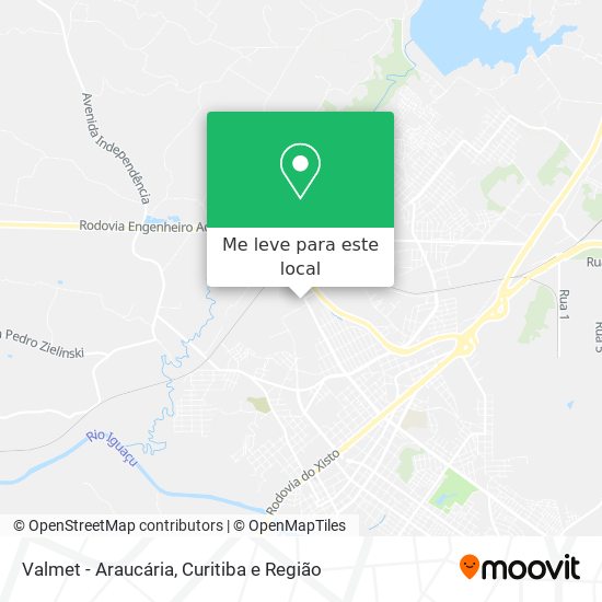 Valmet - Araucária mapa