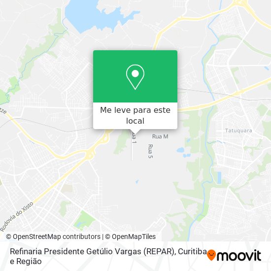 Refinaria Presidente Getúlio Vargas (REPAR) mapa