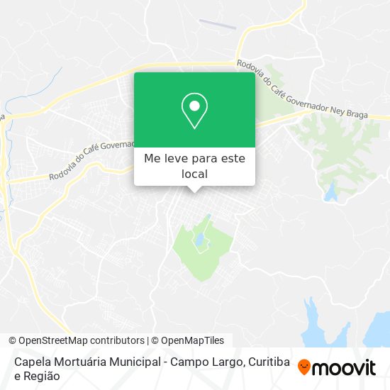 Capela Mortuária Municipal - Campo Largo mapa