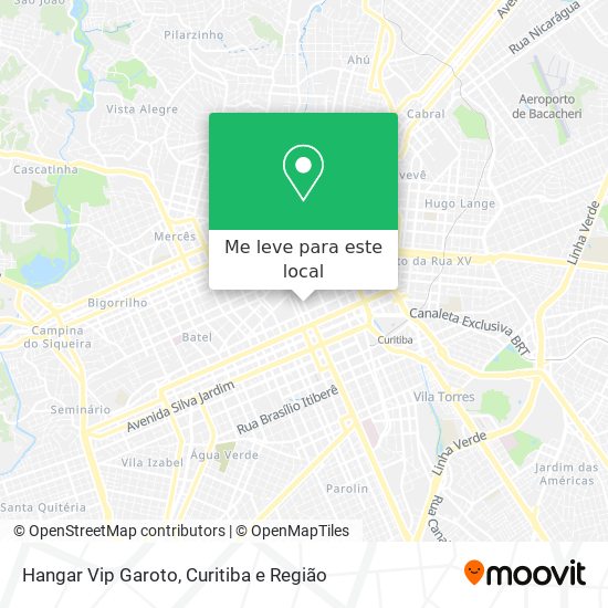Hangar Vip Garoto mapa