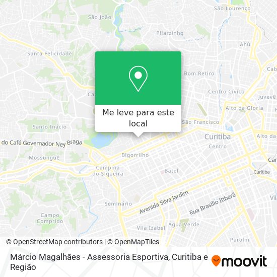 Márcio Magalhães - Assessoria Esportiva mapa