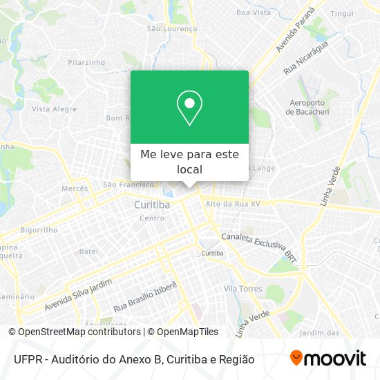 UFPR - Auditório do Anexo B mapa