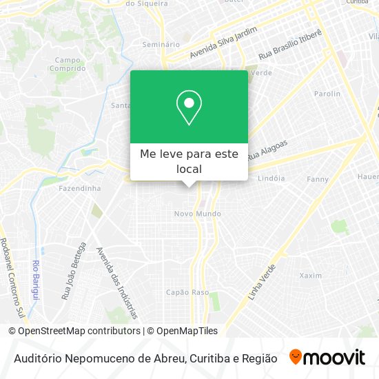 Auditório Nepomuceno de Abreu mapa