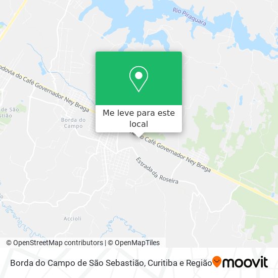 Borda do Campo de São Sebastião mapa