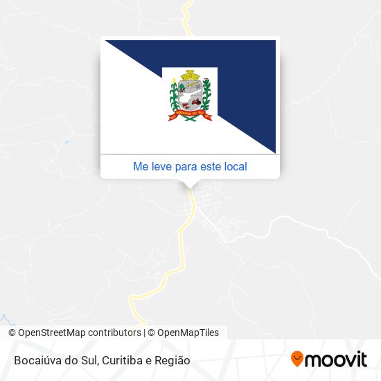 Bocaiúva do Sul mapa