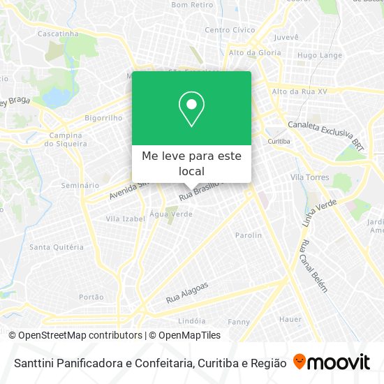 Santtini Panificadora e Confeitaria mapa